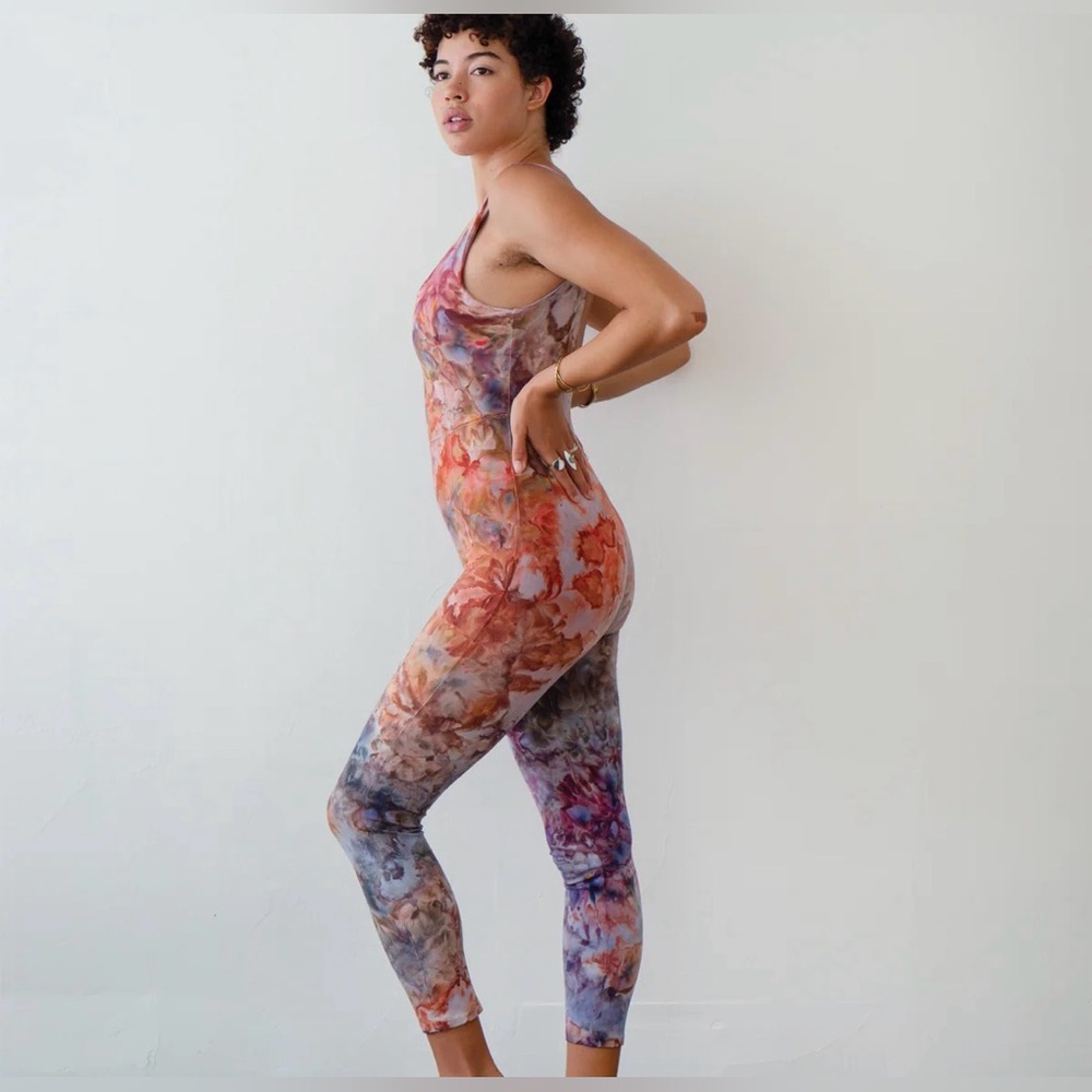 Soleil Catsuit || Ice Dye || Ocean Jasper Large - Picture 8 of 16